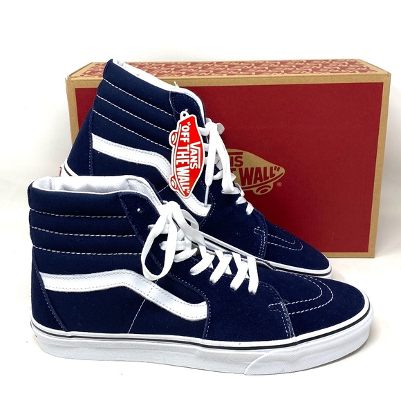 Vans Other - VANS SK8-HI Parisian Night Blue High Top Men’s Canvas Suede Sneakers VN0A5JMJ4W6